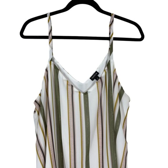 Torrid Duel Layer Vertical Stripes Flowy Cami Tank Top Women's Plus Size 2X - Picture 3 of 8